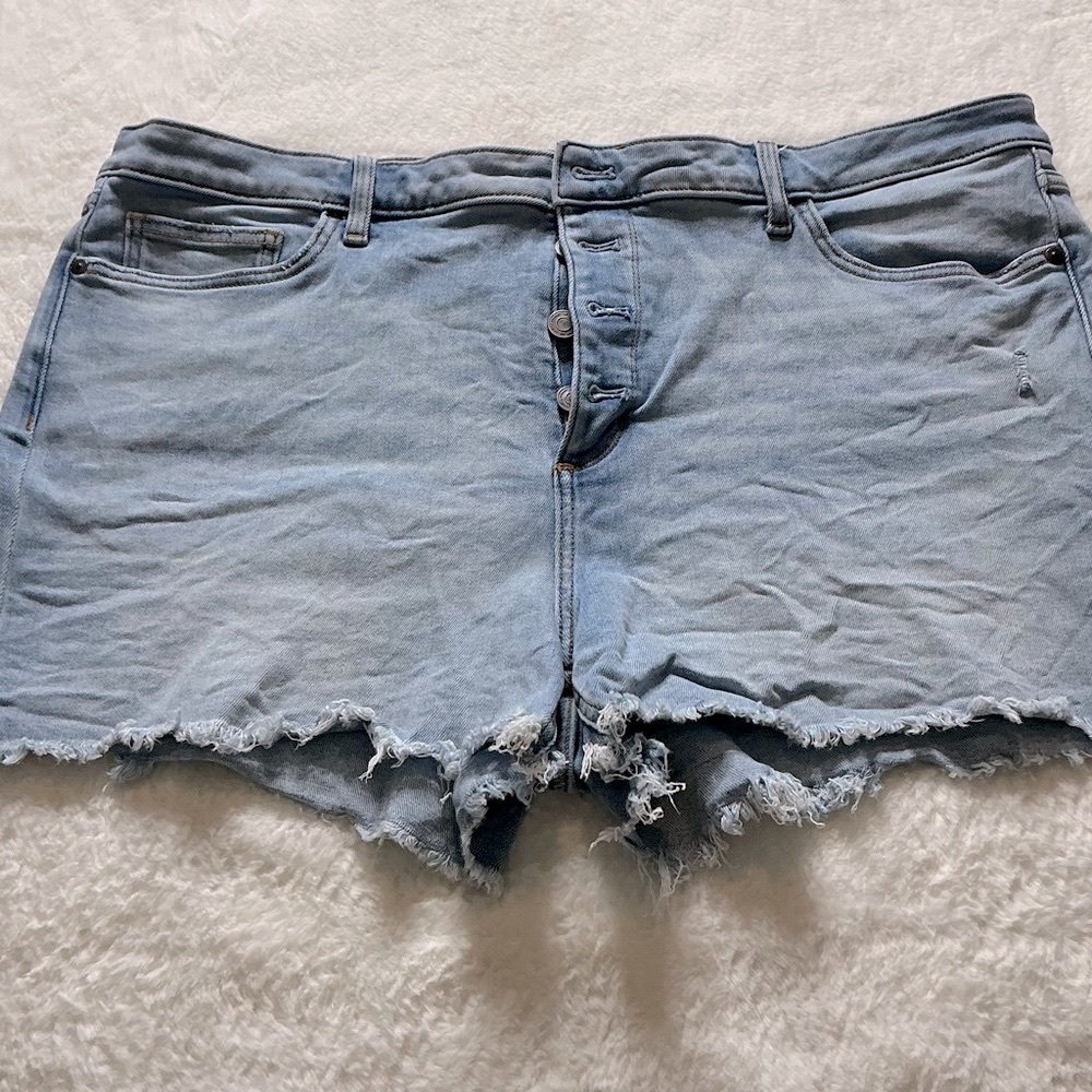 LC Lauren Conrad Blue Jean Shorts Relaxed Fit